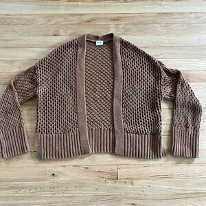 Abercrombie & Fitch Open Cardigan Size Small - Brown